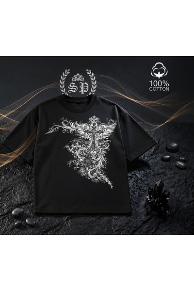 StartMore Supertee Design Jesus Gotik Vintage Y2K Full Pamuk Quality High Tee