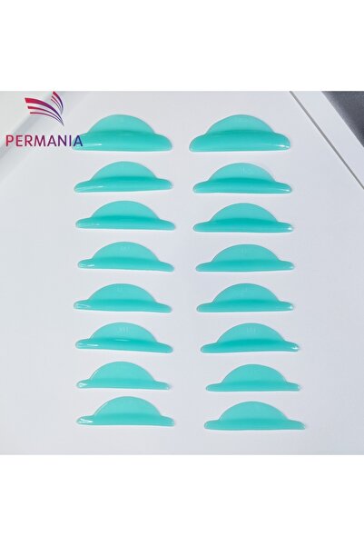 Choice Green PERMANIA 8 Pairs Glue Free Eyelash Perming Curler Lift Pad 3D La...