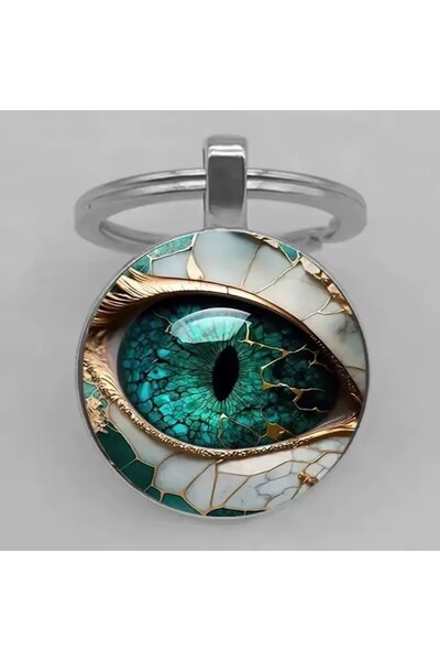 choice2 No. 6 1pc Religious Evil Eye Keychain Blue Turkish Evil Eye Lucky Key...