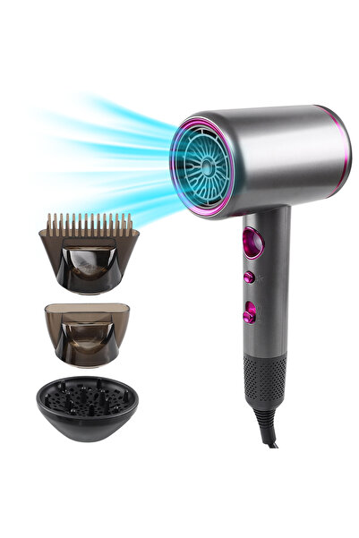 EVONTECH Uscător de Păr Profesional EVONTECH, 2000W, 3 Trepte Temperatura, 3 ...