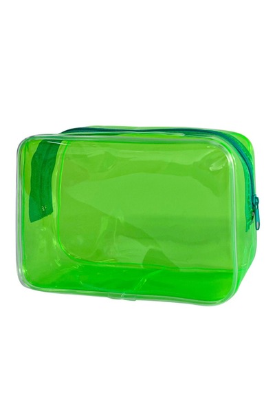 Choice8 Green Colorful Transparent Cosmetic Bag Women Makeup Bag PVC Jelly Wa...