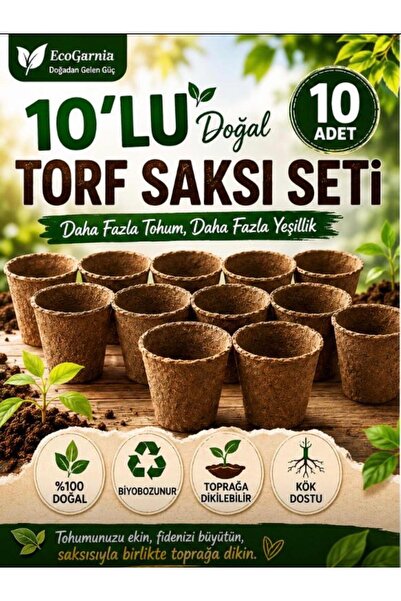 Jiffy Torf (Jiffy) Saksı 8-8 cm 10 adet