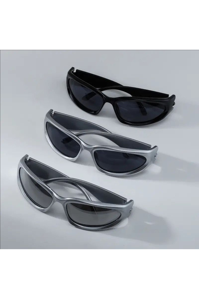 Choice Black 3PCS Sports Glasses Y2K UV Protection for Climbing, Running, Bas...