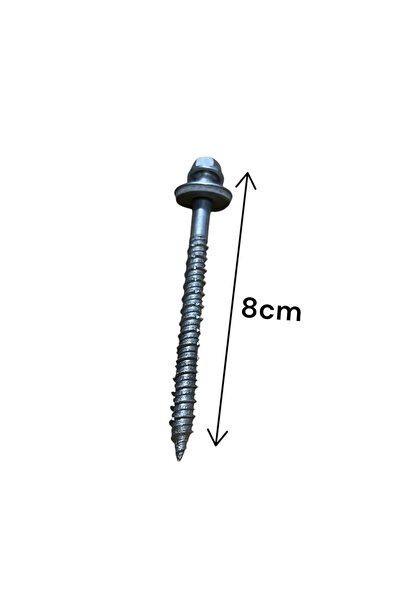Veka 8 CM Trapez Sac Vidası – Contalı Akıllı Vida 50 Adet