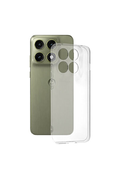 CLICK Husa pentru Motorola Edge 70 Pro, Clear Silicone, protectie antisoc