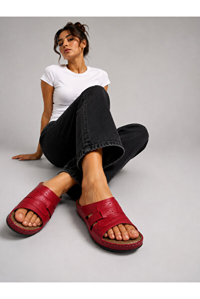 MULEX Women's Stitched Orthopedic Sole Daily Slippers