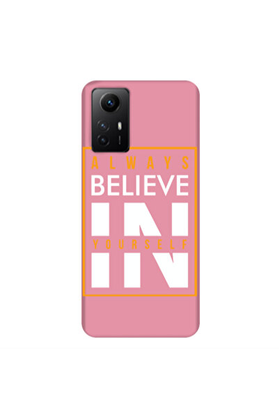 Other Xiaomi Redmi Note 12s Always Belive Pink Colored Silicone TPU Θήκη