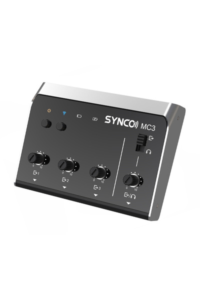 SYNCO μίκτης ήχου MC3-LITE, 4 καναλιών, Bluetooth, 500mAh, γκρι