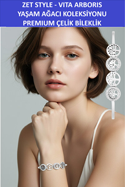 ZETCONCEPT Zet Style “Vita Arboris" – Tree of Life Collection Bohemian Stainl...