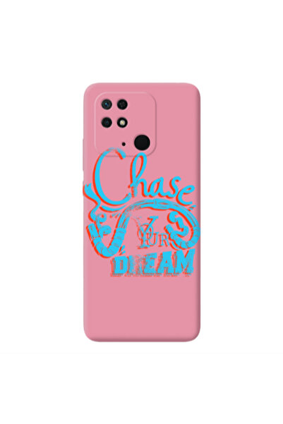 Other Xiaomi Redmi 10C Chase Your Dream Pink Colored Silicone TPU Θήκη
