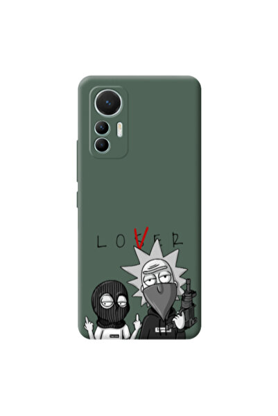 Other Xiaomi Mi 12 Lite Rick Loser Dark Green Colored Silicone TPU Θήκη