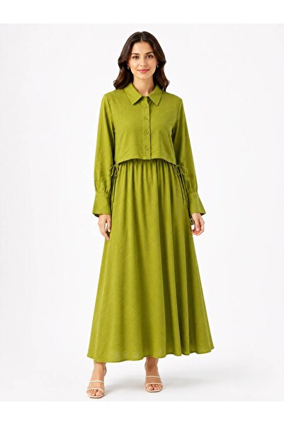 PAYİNİ Stylish Maxi Women's Dress with Layered Detail