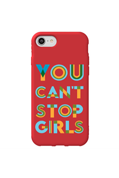 Other Apple iPhone 7 You Cant Stop Girls Red Colored Silicone TPU Θήκη