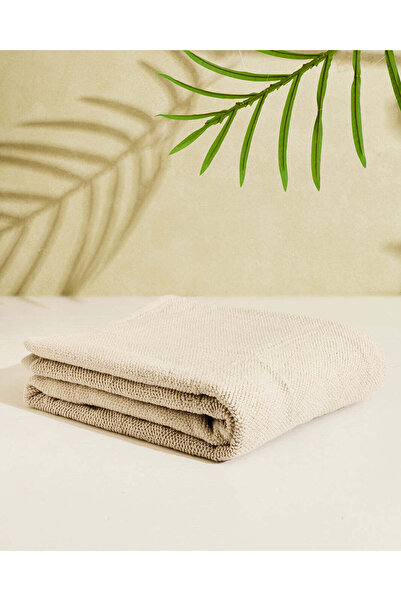 REDTAG Grey Textured Cotton Beach Towel