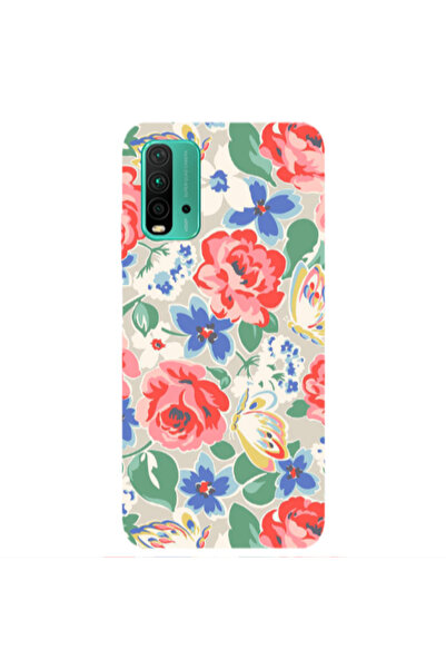 Other Xiaomi Redmi 9T Lady roses Transparent Silicone TPU Θήκη
