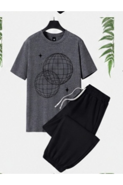 ZEMLİYA Sara Unisex Oversize Shorts Set Short Sleeve T-Shirt Comfortable Fit ...