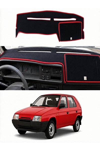 e-biz Skoda Favorit (1987-1995) Uyumlu Torpido Koruma Örtüsü Oto Kılıfı Siyah...