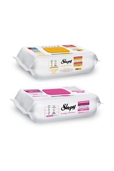 Sleepy Set șervețele umede Sleepy, 2 x 100 bucăți, multifuncționale, eucalipt...