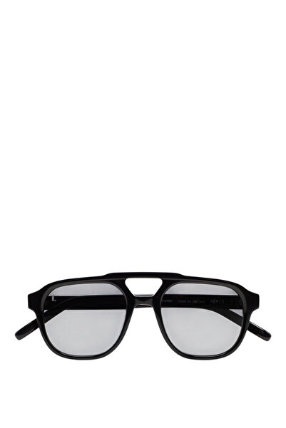 Kaleos Remis Black Acetate Unisex Sunglasses