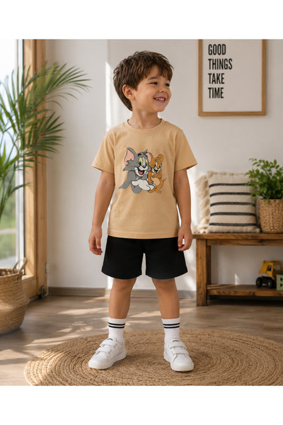 SAINT YUX Tom and Jerry Printed Boys' and Girls' Set 2 Pieces