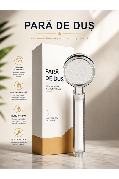 OEM Cap de Duș Premium -Spa cu Pietre Maifan, Înaltă Presiune și Filtrare Ava...