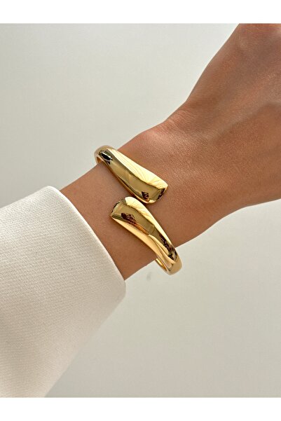 YOUES JEWELRY Steel Gold Women's Cuffs