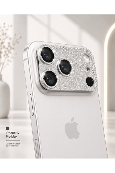 CAMCI Yeni Sezon Premium Kalite SADECE İPHONE 17 PROMAX UYUMLU Sade Şık Simli...