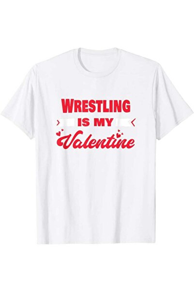 NOURAM Men's Funny "Wrestling Is My Valentine" T-Shirt - Heavyweight Wrestler...
