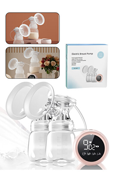 Bayt Aura Electric Double Breast Pump, 4 Modes 9 Suction Levels BPA Free Clos...