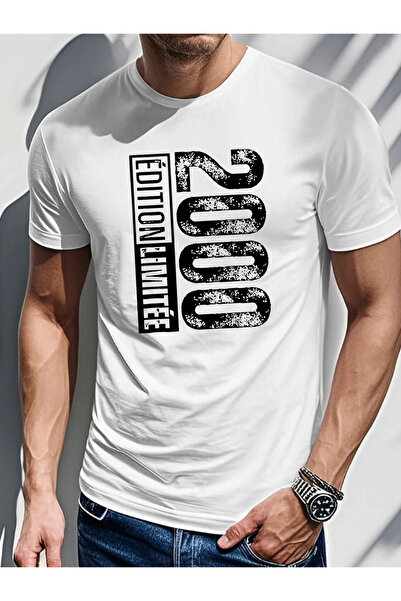LİNA06 Men's Olive Green "Edition Limit 2000" Graphic T-Shirt - Limited Editi...