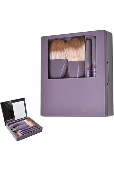Arabest Portable Travel Makeup Brush Set with Case and Mirror, ABS handle, Mi...