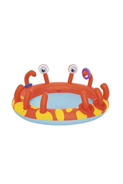 BESTWAY Renkli Şişme Yengeç Oyun Havuzu 165x150x63 cm, Yaz Eğlencesi İçin Mük...