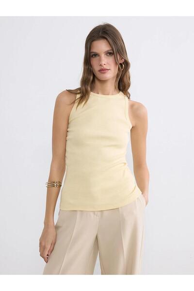 LC Waikiki Crew Neck Women's Ribbed Tank Top (S6)