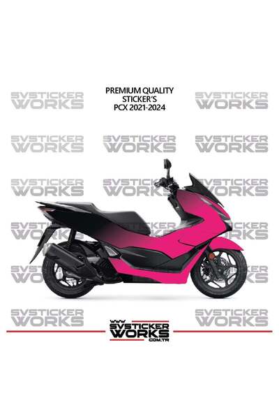 ARONA ملصق تزييني لدراجة هوندا PCX 2021-2024، طقم جاهز لتزيين المحرك بلونين، ...