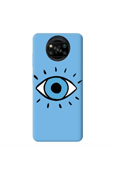 Other Xiaomi Poco X3 /X3 Pro Shining Eye Blue Colored Silicone TPU Θήκη