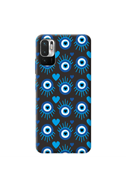 Other Xiaomi Redmi Note 10 Pro 5G Heart Eye Black Colored Silicone TPU Θήκη