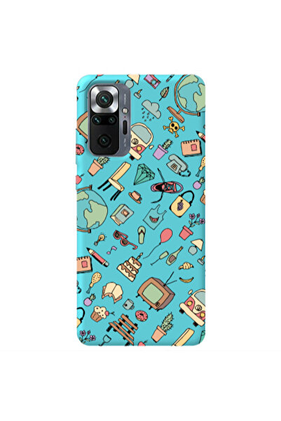 Other Xiaomi Redmi Note 10 Pro 4G Mixed up Turquoise Colored Silicone TPU Θήκη