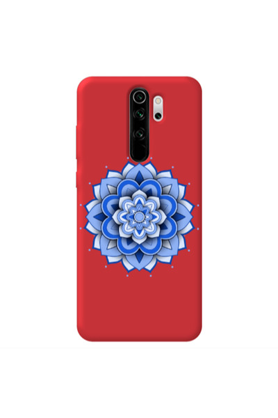 Other Xiaomi Redmi Note 8 Pro Manadala D9 Red Colored Silicone TPU Θήκη