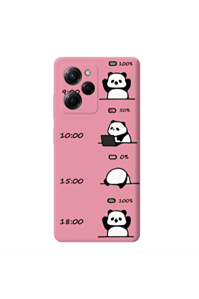Other Xiaomi Poco X5 Pro My situation at work Pink Colored Silicone TPU Θήκη