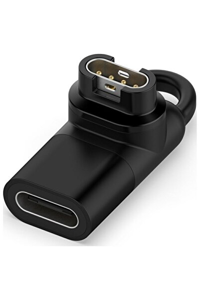 Beline Adaptor USB-C mamă pentru ceas Garmin, negru