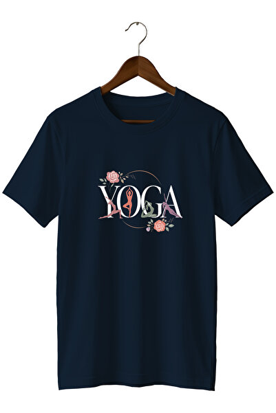 remonz Floral Yoga Printed Training T-Shirt Sports T-Shirt
