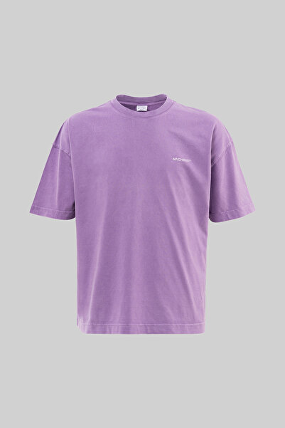Machinist Tricou Basic Oversize lavabil pentru bărbați, violet