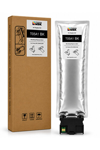 msk printers WorkForce Pro WF-C879R Serisi Uyumlu Siyah Kartuş 420ml ÇİPLİ