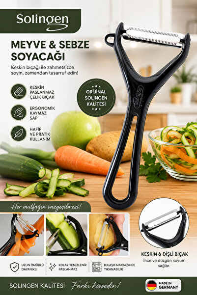 Solingen Meyve Sebze Soyacağı Paslanmaz Çelik Profesyonel Soyacak