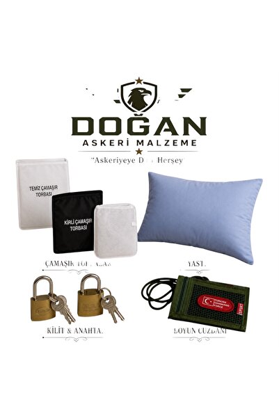 DOĞAN ASKERİ MALZEME Askere Gidecekler İçin 6’lı Aksesuar set & Kirli Temiz F...