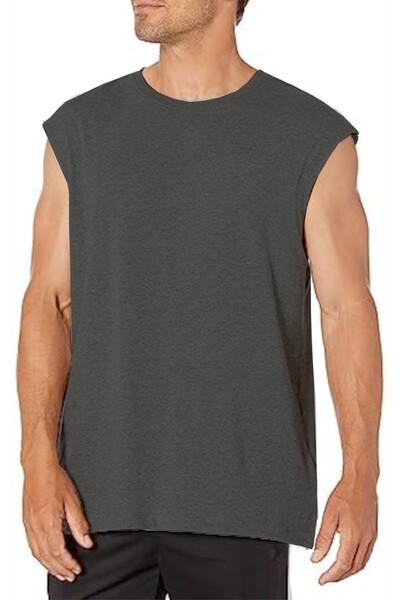 ROCKANDROLL Tricou supradimensionat antracit, cu mânecă dreaptă sau fără mâneci