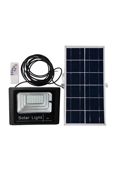 Jortan Proiector LED, Rezistent la apă IP67, cu Panou Solar, 100W, cu Telecom...