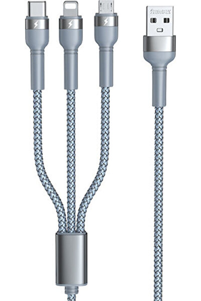 Remax Jany RC-124th Πλεγμένο Καλώδιο USB σε Lightning / Type-C / micro USB 1....