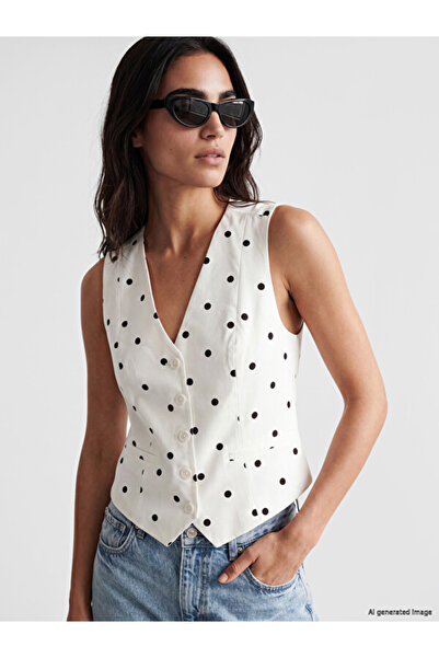 LC Waikiki Timeless Clothing & Timeless Choices V-Fit Polka Dot Women's Class...