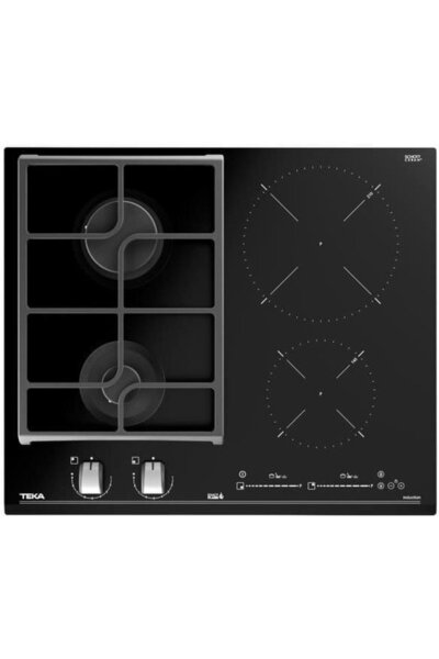 Teka JZC 64322 ABN BK (E4) HOB Negru 4 zone de gatit Inductie+Gaz